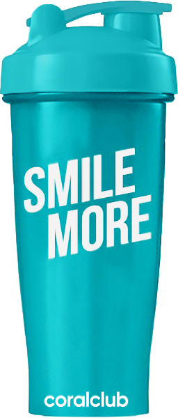 Šejker Coral Club Smile more 600 ml mäta
