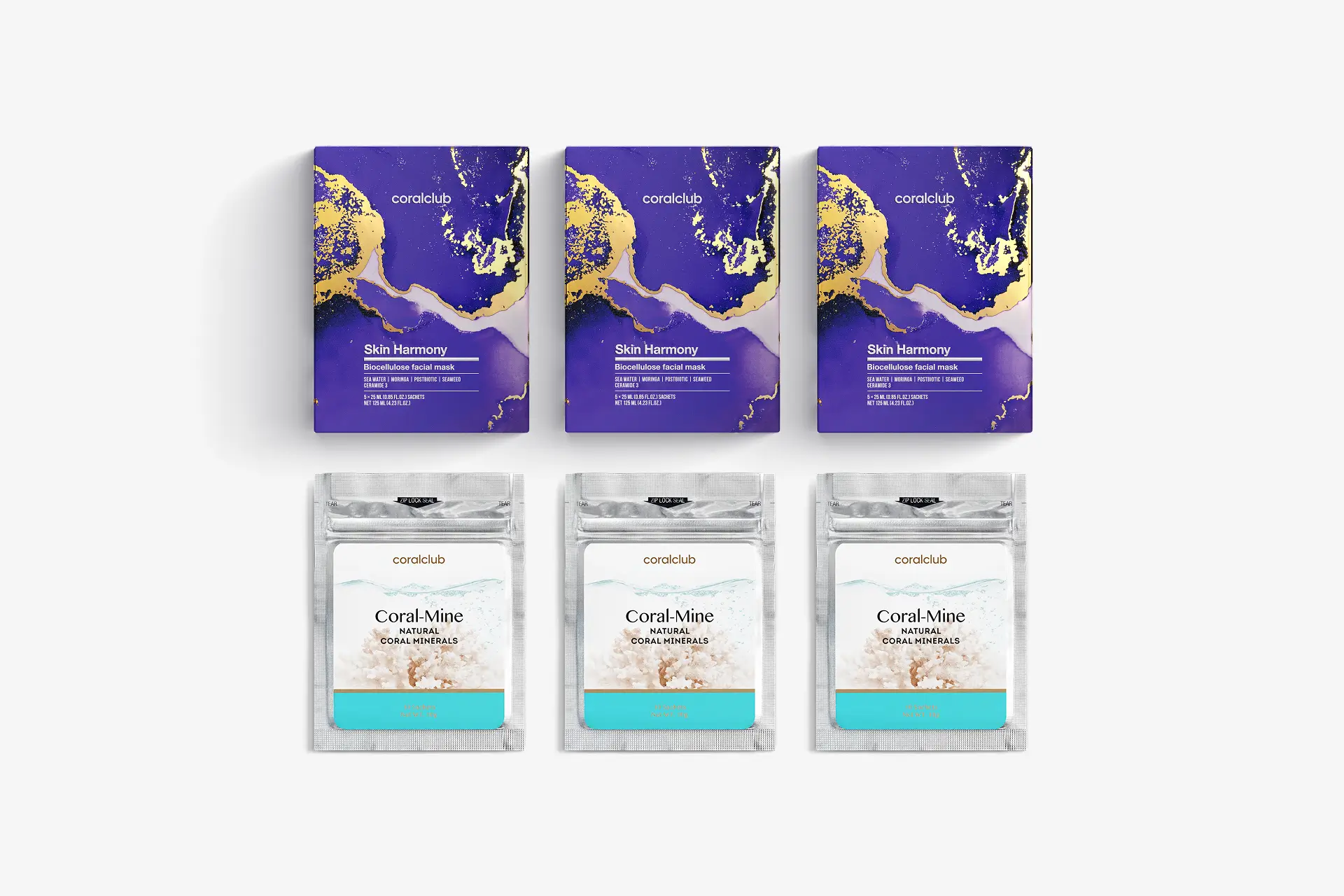 Skin Harmony Biocellulose facial mask + Coral-Mine